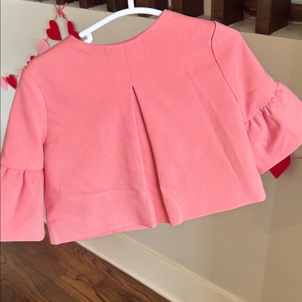 Pink Ruffled Kids Jacket 12-18 months - Picture 2 of 4
